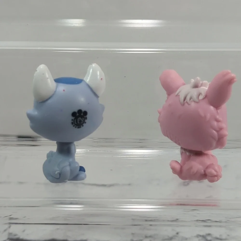 Littlest‎ Pet Shop LPS Figures Lot of 2 Pawsdale Dog Angora Bunny